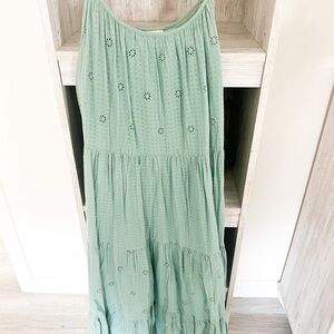 Universal Thread Light Green Eyelet Dress